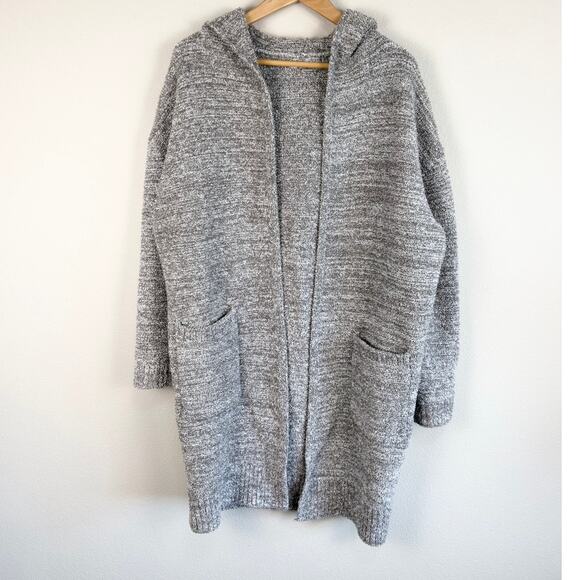 Barefoot Dreams Sweaters - Barefoot Dreams Cozychic Hooded Long Cardigan Sweater Pockets Oversized Medium